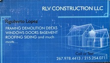 Logo for RLV Construction LLC