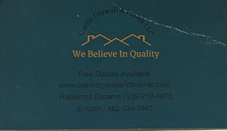 Coello Drywall & Finish LLC logo