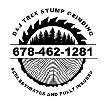 Logo for D & J Tree Stump Grinding LLC