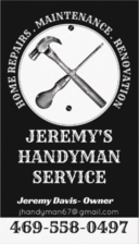 Logo for Jeremy's Handyman Service