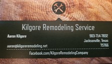 Logo for Kilgore Remodeling Service