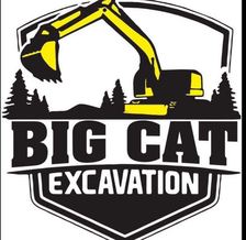 Logo for Big Cat Excavations, LLC