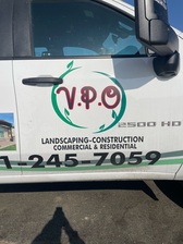 V P O LANDSCAPING logo