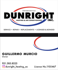Logo for Dunright Heating & Air Conditioning