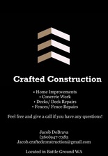 Logo for Crafted Construction LLC