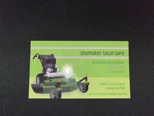 Logo for Shumakers Lawn Care