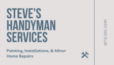 Logo for Steve's Handyman Services