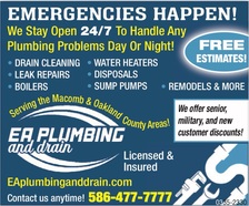 Logo for EA Plumbing and Drain
