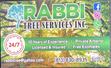 Logo for Rabbi Tree Services, LLC