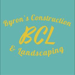 Byron's Construction and Landscaping logo