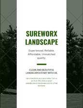 Logo for SureWorx Landscape, LLC