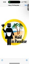 Logo for Maid in Paradise Florida Keys