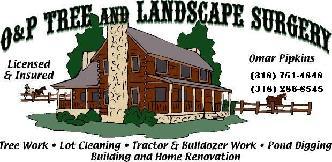 O & P TREE AND LANDSCAPING logo
