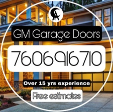 Logo for GM Garage Doors - Unlicensed Contractor