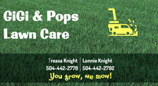 Logo for GiGi & Pops Lawn Care