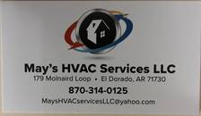 Logo for May's HVAC Services, LLC