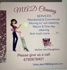 Logo for M.A.D. Cleaning Services
