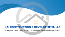 Logo for Kai Construction & Development, LLC
