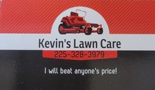 Logo for Kevin's Lawn care