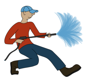 Upstream Power Wash logo