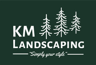 KM Landscaping logo