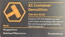 Logo for A1 Container LLC