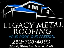 Logo for Legacy Metal Roofing NC