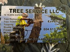 Logo for Ezequias Tree Service and Landscaping LLC