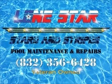 Logo for Lone Star Stars and Stripes Pool Maintenance & Repairs LLC