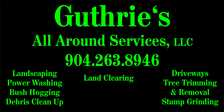 Logo for Guthrie's All Around Services, LLC