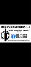 Logo for JaeCee's Construction, LLC