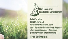 Logo for E&F Lawn and Landscape Development