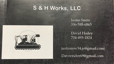 Logo for S & H Works, LLC