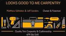 Logo for Looks Good To Me Carpentry