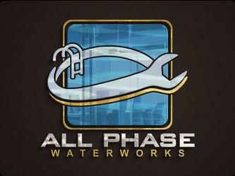 ALL PHASE WATERWORKS dba ALL PHASE POOLS logo
