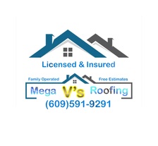 Logo for Mega V's Roofing