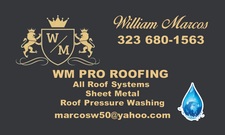 Logo for WM Pro Roofing - Unlicensed Contractor