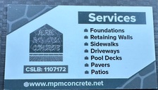 Logo for MPM Bay Area Concrete