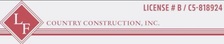 Logo for L F Country Construction