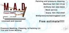 Logo for M.A.D Pressure Cleaning & Painting, LLC