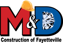 Logo for M & D Construction