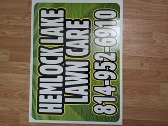 Hemlock Lake Lawncare logo