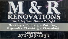 Logo for M & R Renovations