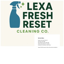 Lexa Fresh Reset Cleaning Co. logo