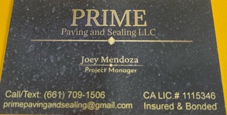 PRIME PAVING AND SEALING LLC logo