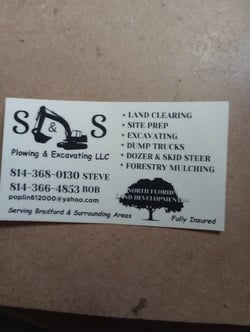 S&S Plowing and Excavating LLC logo