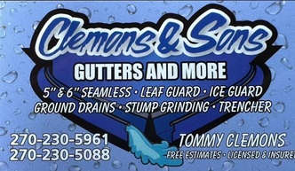 Clemons & Sons Gutters logo