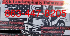 C & K Landscaping and Maintenance logo