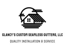 Logo for Glancy's Custom Seamless Gutter's, LLC