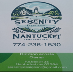 SERENITY DESIGNS NANTUCKET LANDSCAPING logo